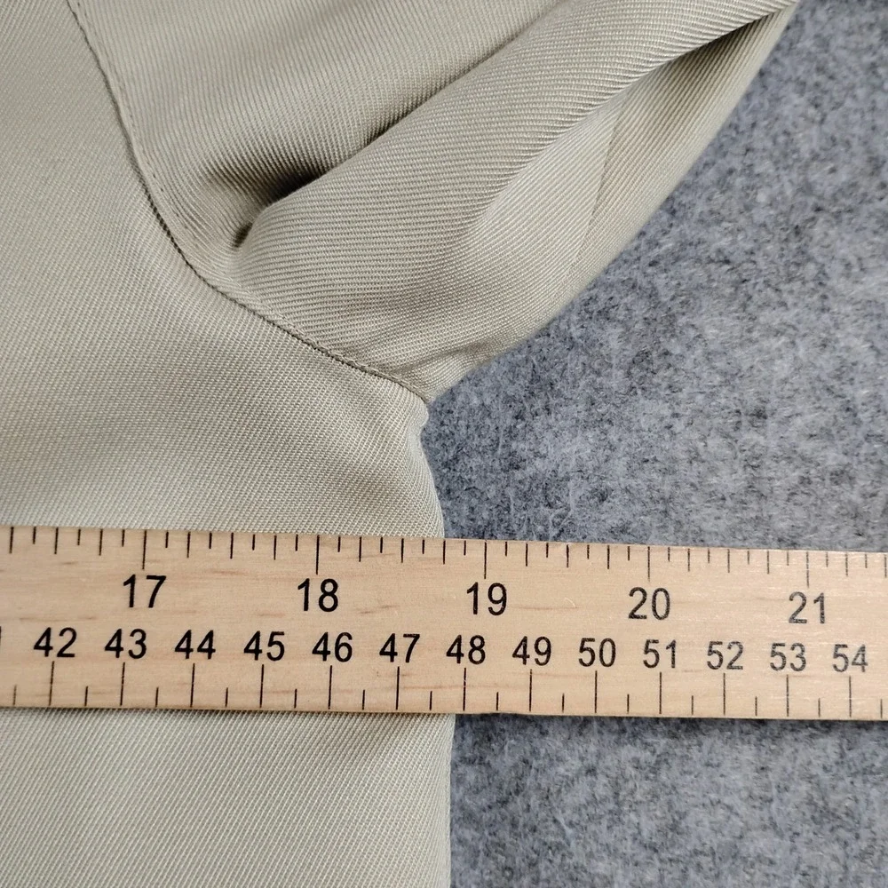 VTG Burberrys England Lane Crawford Beige Trench Coat Wool Liner Womens 6 Petite - Picture 13 of 16